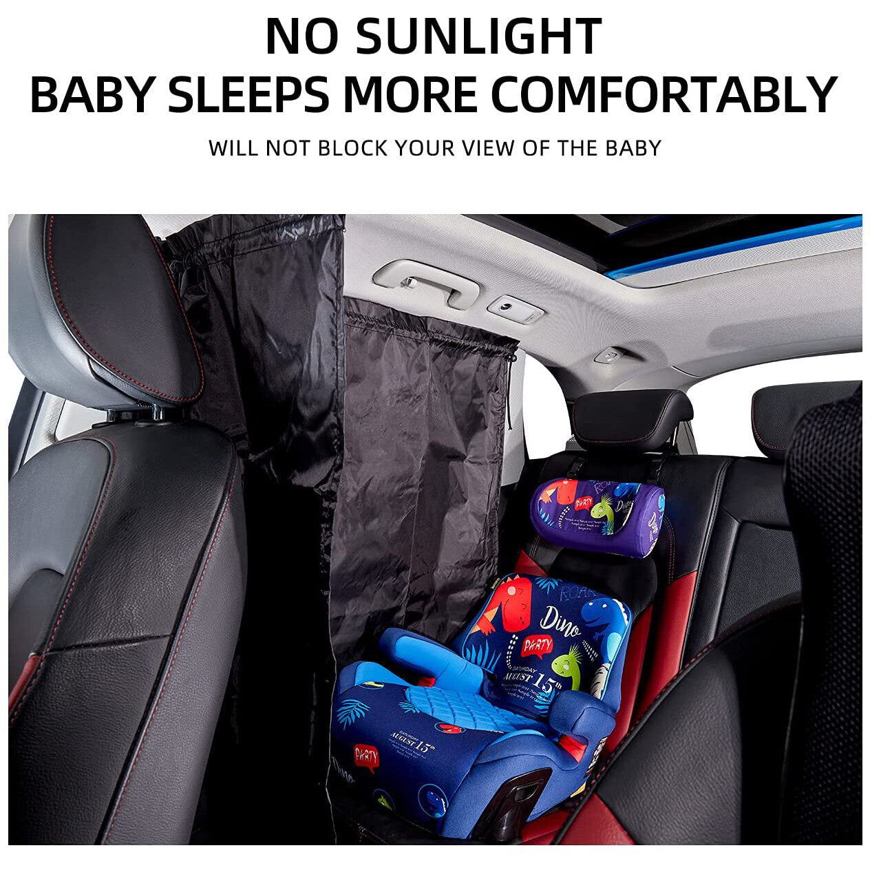 2 for Ford Car Divider Curtain Sunshade Side Window Privacy UV Cover Accessories