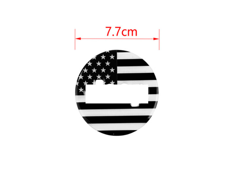 Soft Glue Flag Interior Steering Wheel Center Cover for Jeep for Wrangler JK 2007-10