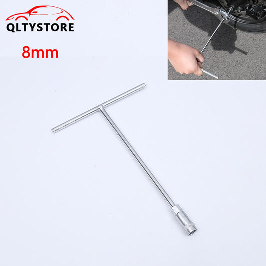 1Pc 8mm Metric T-Handle T Handle 45Steel Socket Wrench Tool For Car Motorcycle