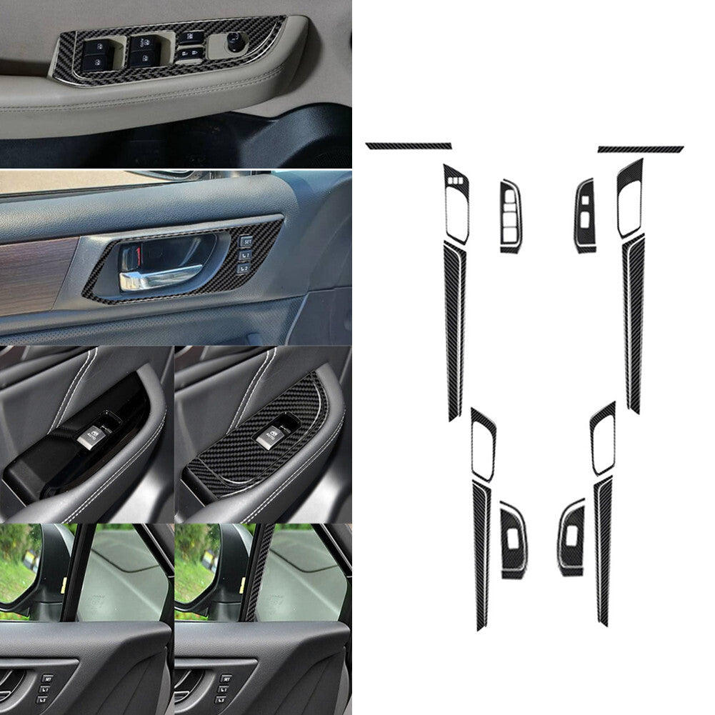 22X Carbon Fiber Door Cover Trim Kit for Subaru Outback Legacy 2015-2017