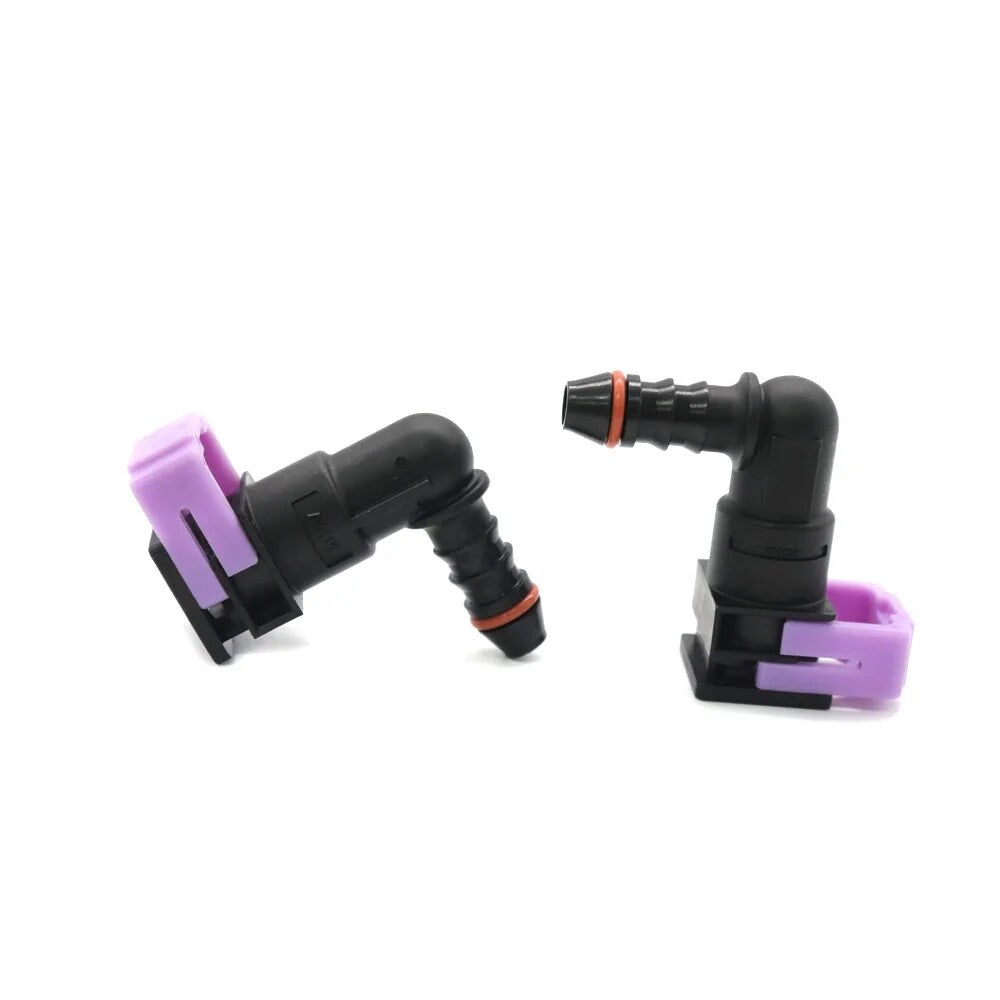 Fuel line hose quick release female connector 7.89 mm 7.89 ID6 8x6 90¡ã 2PCS