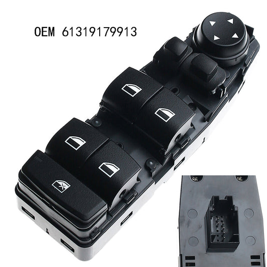 FFor for BMW F10 528i 535i 550i F25 X3 Power Master Window Switch w/o Rear Sunshade