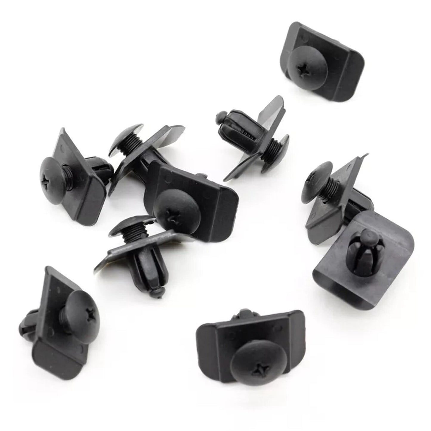 10 Bumper Clips Nylon Push Type Retainer Fastener for Mazda for Kia BF6750033