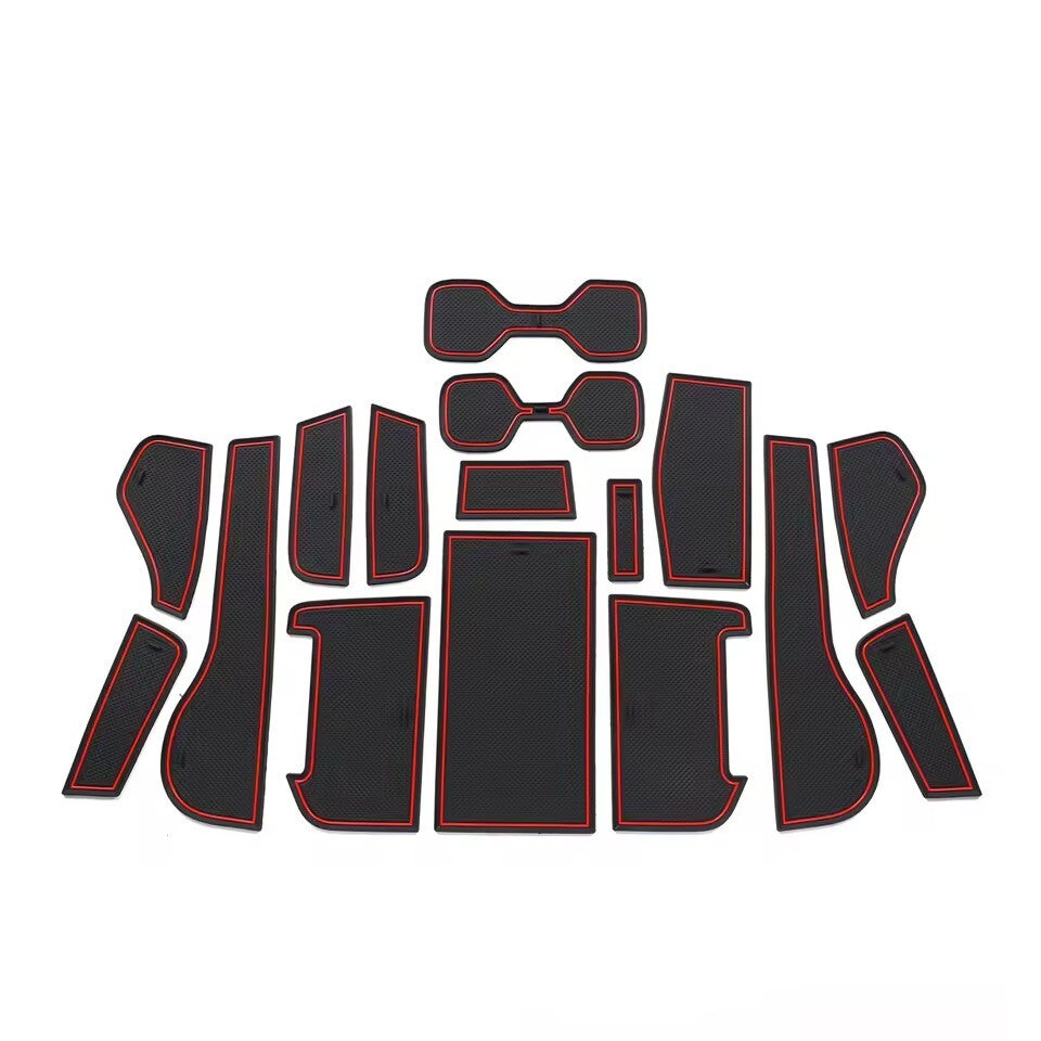 Anti-Slip Rubber Gate Slot Mat for Lexus NX 300 350h 450h 2021-2022 black