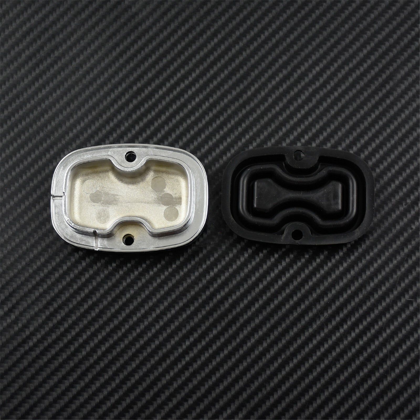 Chrome Rear Brake Master Cylinder Cover w/ Gasket Fit For 2008-18 for Harley Touring