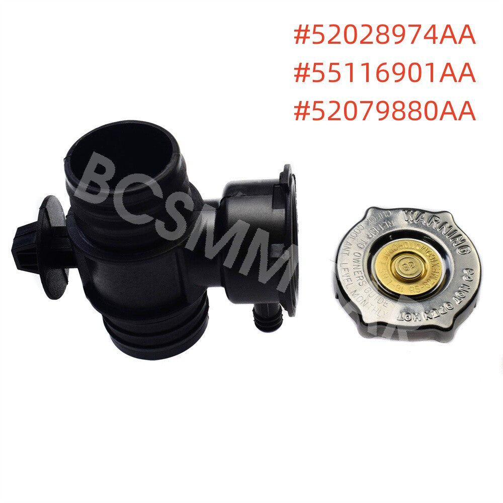 Fit For 2011-2014 for Chrysler 200 2.4L Coolant Neck Radiator Hose Connector Cover
