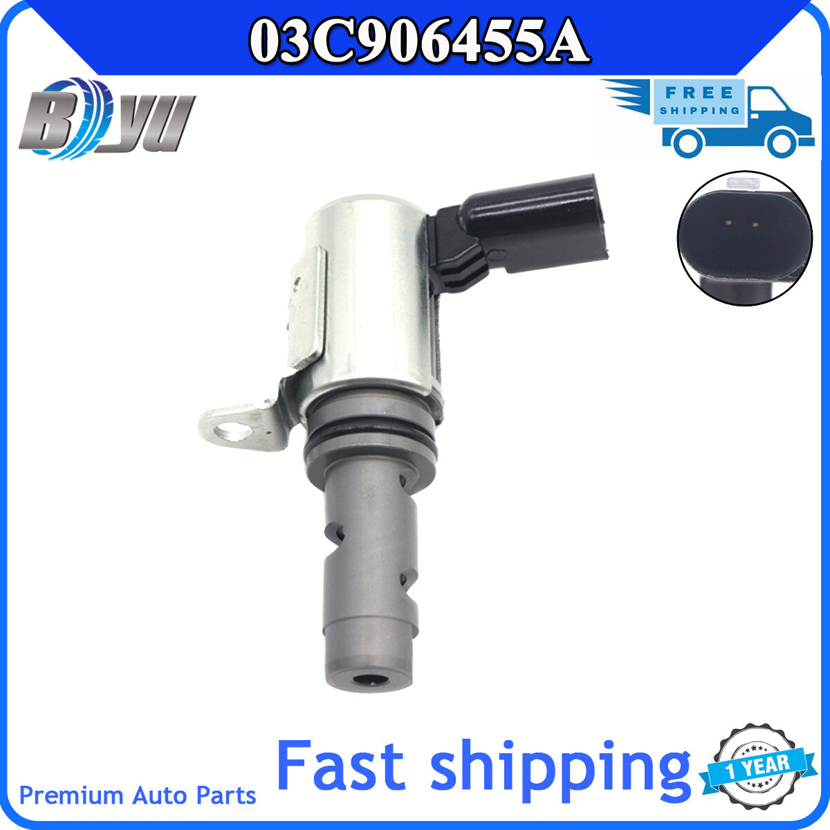 Engine Variable Timing (VVT) Solenoid Valve 03C906455A is suitable for Audi A1 and for Ford Transit bus seats.