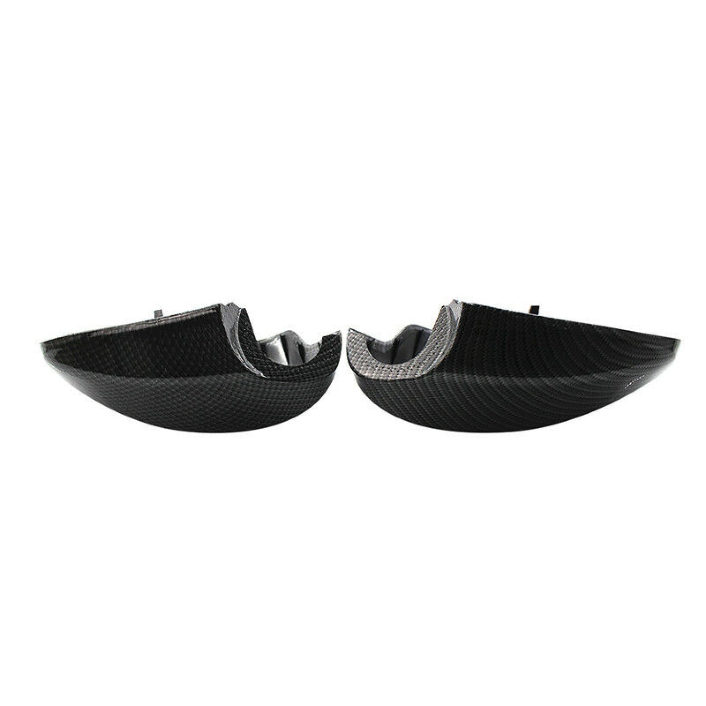 2 Pcs L+R Carbon Fiber Replace Side Mirror Cover Caps for BMW E90 05-07 Decor G