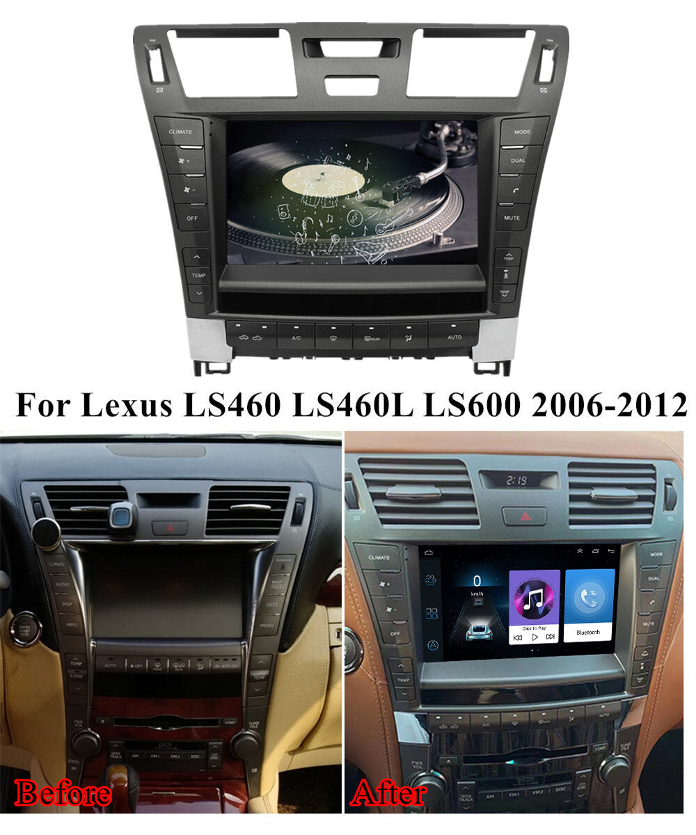 9''Android 12 1+16GB Car Stereo Radio GPS for Lexus LS460 LS460L LS600 2006-2012