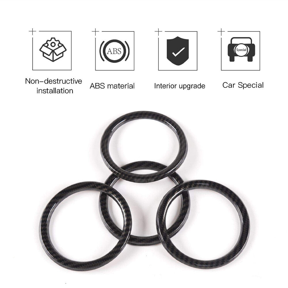Dashboard Air Conditioner Vent Ring Accessories for Jeep for Wrangler JL JT 2018+