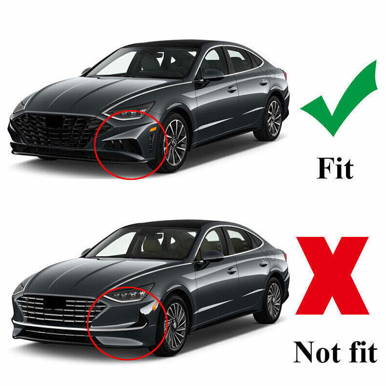 for Hyundai Sonata 2020-23 RedBlack Front Bumper Lip Chin Splitter Spoiler Trim