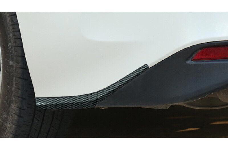 for Toyota for Camry 18-23 Carbon Look Rear Splitter Bumper Diffuser Lip Guard Trim