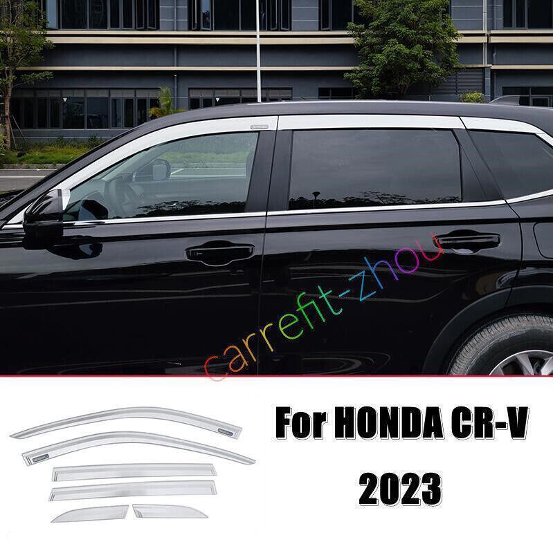for Honda CR-V 2023-2024 silver Window Wind Visors Rain Guard Vent Deflectors