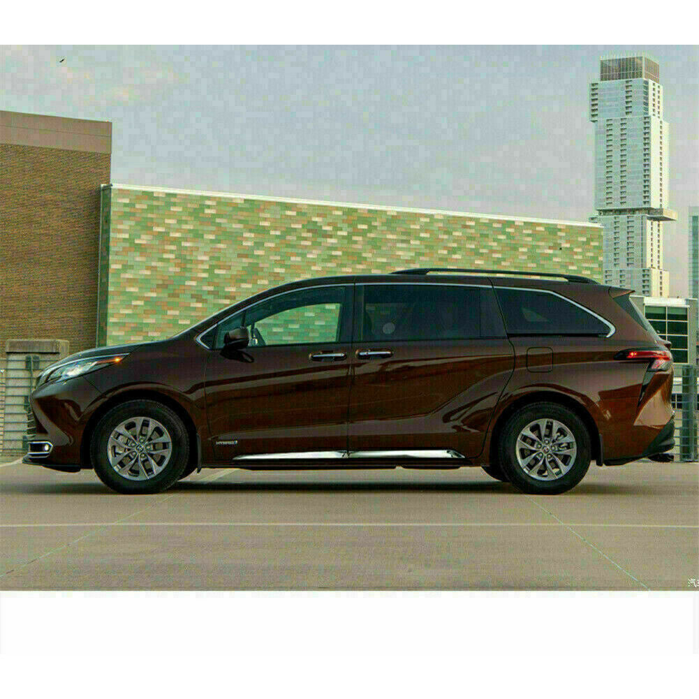 for Toyota for Sienna 2021-2023 Chrome Car Side Door Body Molding Cover Trim Guard