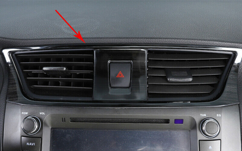for Nissan Sentra Sylphy 13-19 Black Central Console Air Outlet Vent Cover Trim