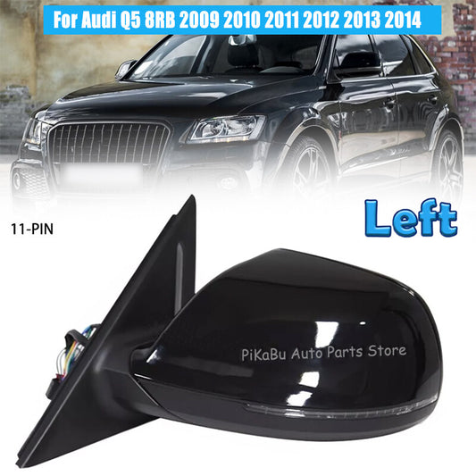1X Left Side Door Mirror Turn Signal Heated SWA 11-PIN for Audi Q5 8RB 2009-2014