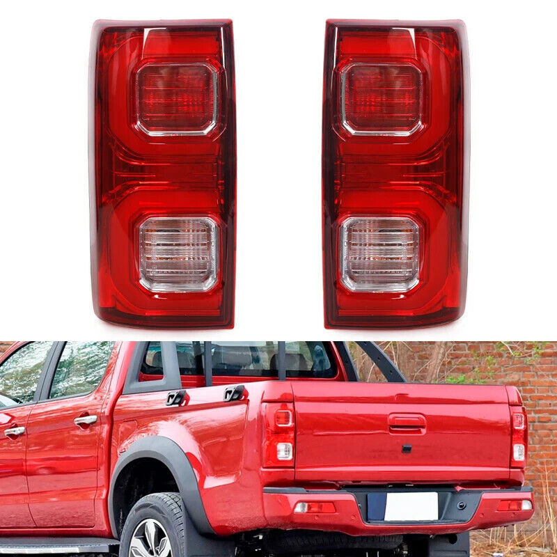 A pair of LHRH taillight brake lights with bulbs and wire lights for JAC T8 pickups.