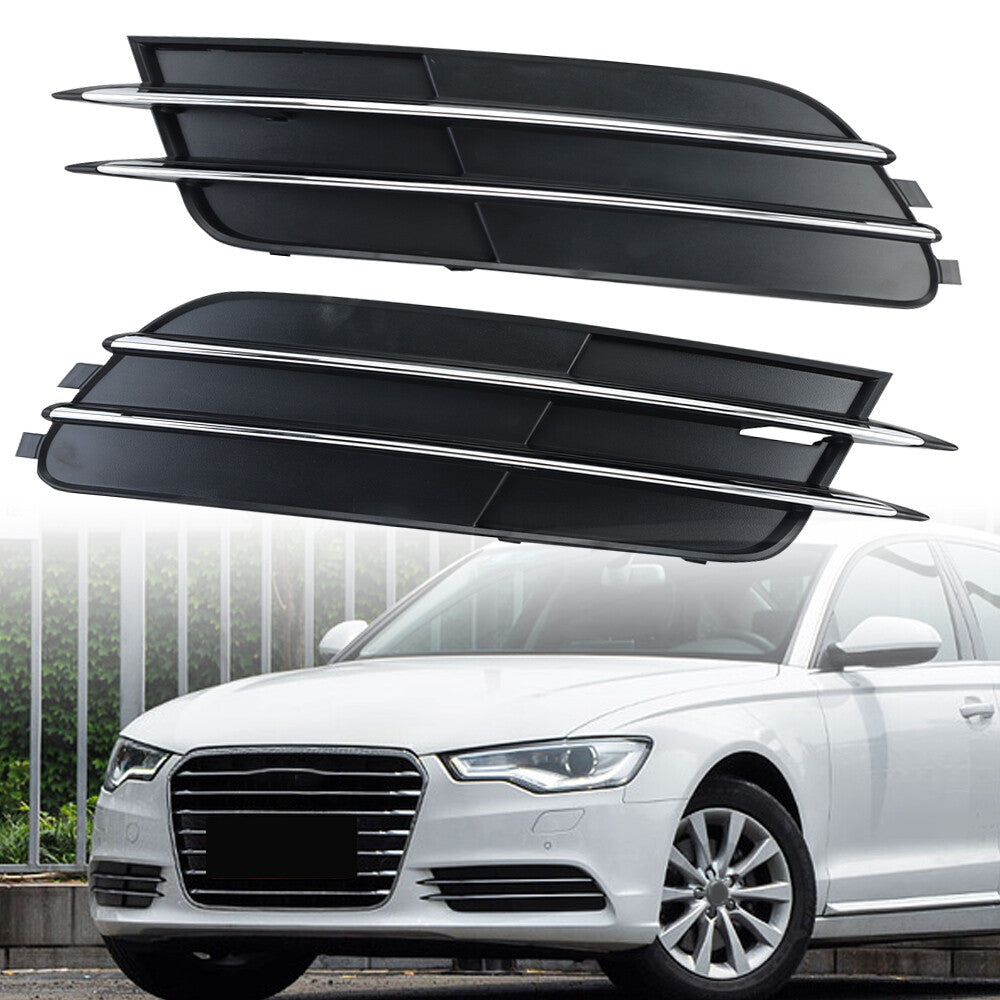 2¡ÁF¨¹r for Audi A6L C7 12-14 L¨¹ftungsgitter Grill Sto?f?nger Nebelscheinwerfer Gitter