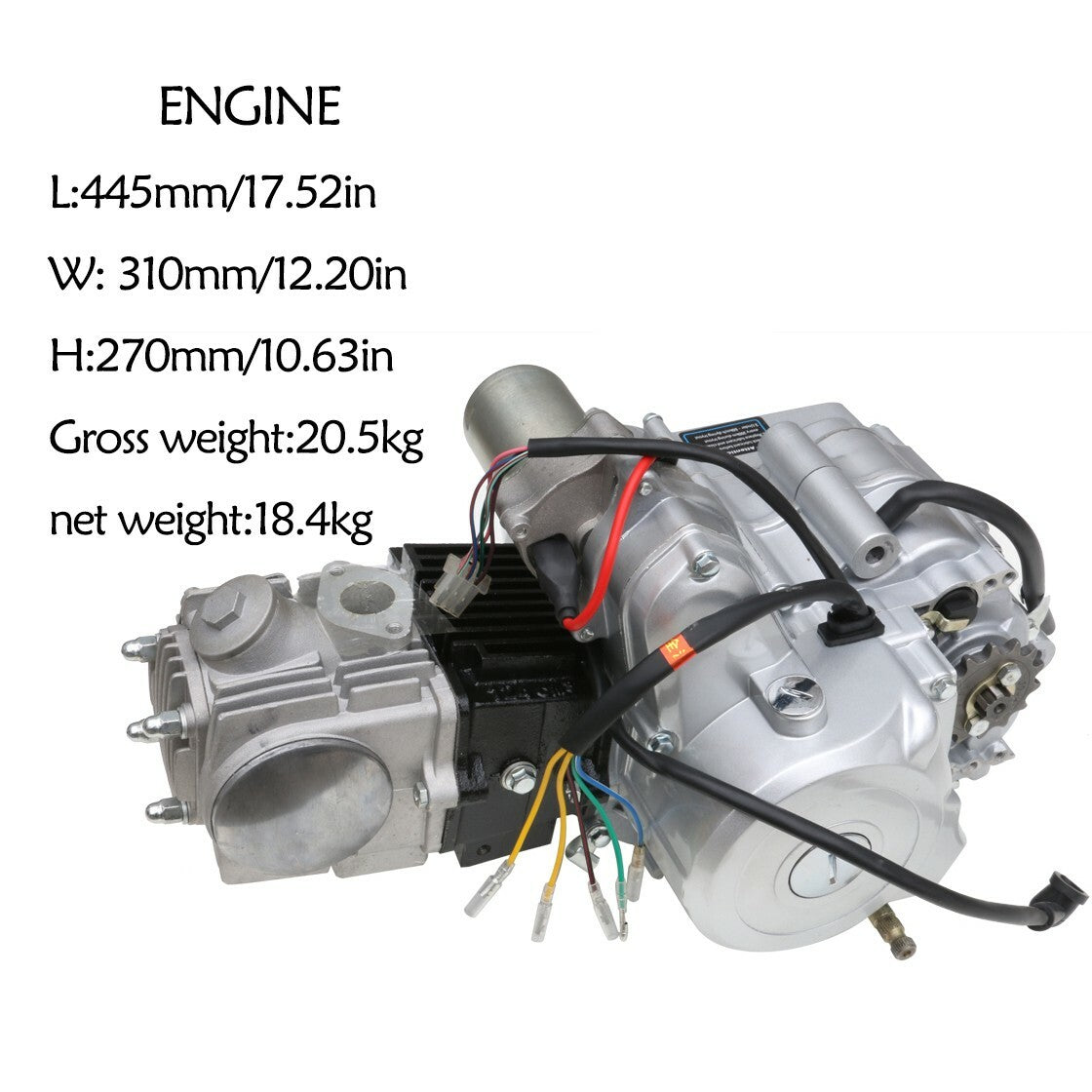 125cc Semi Auto Engine Motor 4 Stroke 70cc 90cc 110 ATV Quad Bike Go Kart Buggy