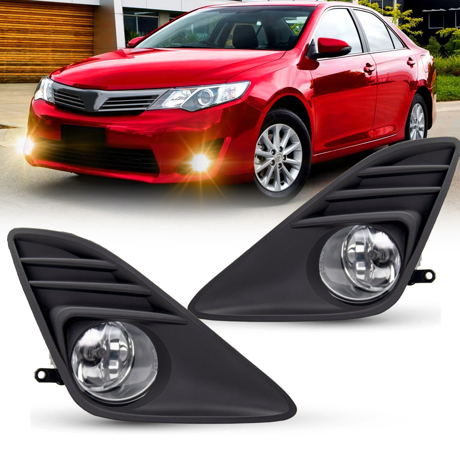 Fog light assembly replacement parts for 2012-2014 for Toyota for Camry with wiring kit (L+R-)