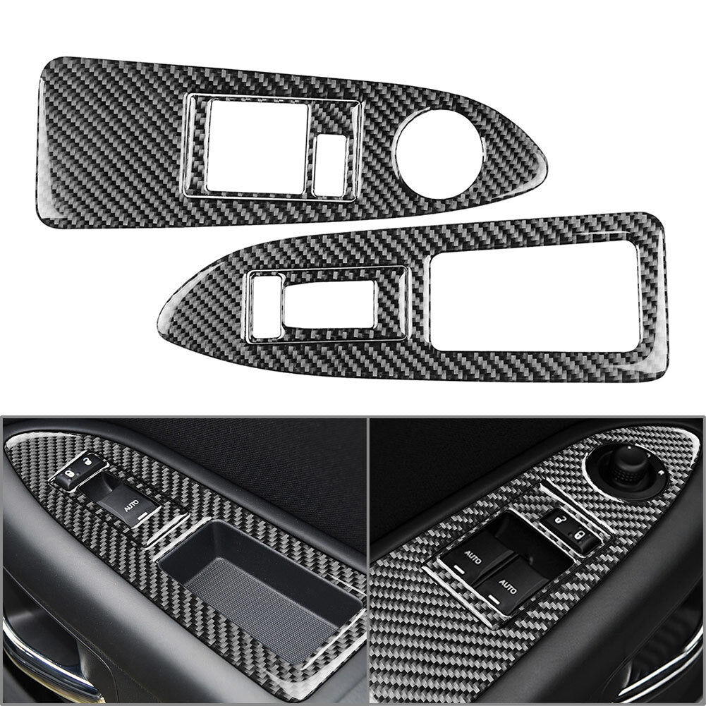 Interior Door Window Switch Control Cover Trim Kit for Dodge for Challenger 2008-14