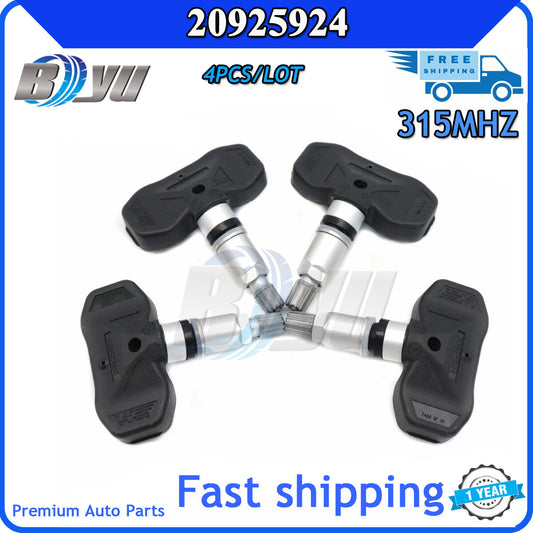 20925924 4 Tire Pressure Sensors for Chevrolet for GMC , for Buick for Saturn , for Cadillac CTS