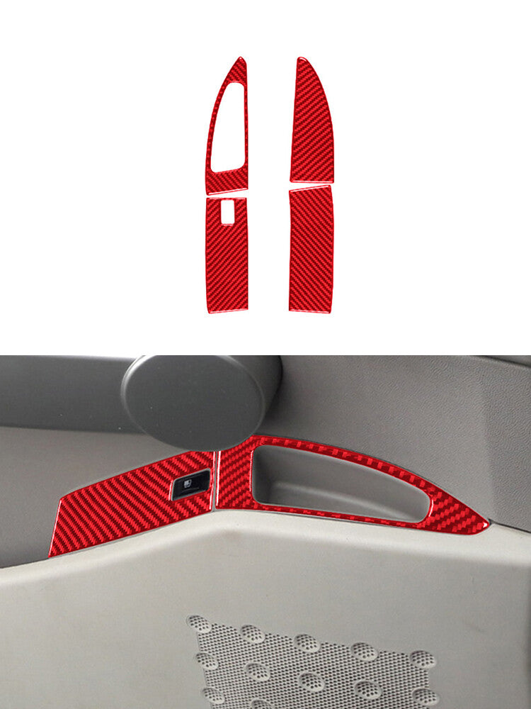 Red Fuel Tank Cap Switch Button Trim Cover for Nissan Quest 2004-2006 Type A