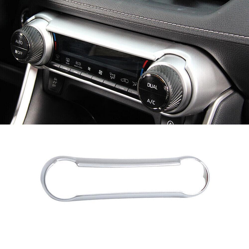 for Toyota RAV4 19-2024 Silver Inner Central Console AC Switch knob Panel Trim
