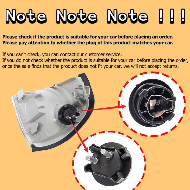 Right Turn Signal Lamp Frame Cover for Mercedes-Benz C Class W202 1994-2000