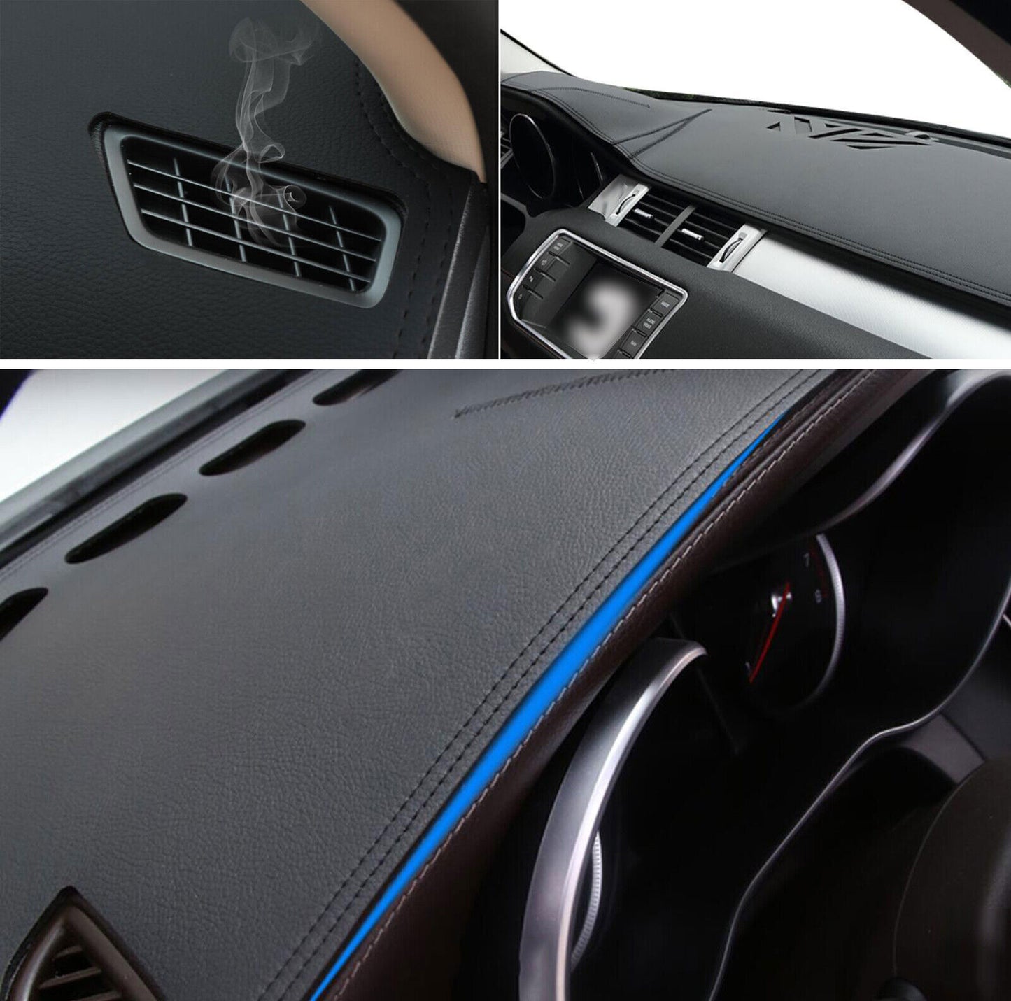 PU leather Dashboard Dash Mat Non-slip DashMat Pad For M- for Benz S-Class 2021-2024