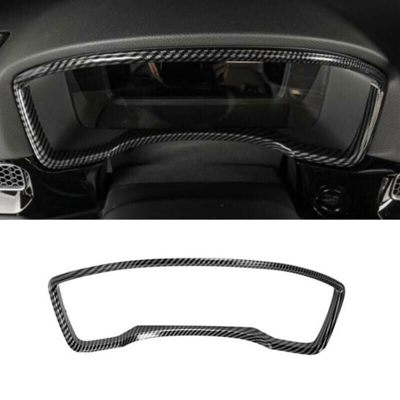 1PCS Carbon Fiber Front Dashboard Frame Cover Trim for Honda for Civic 22-2024 Sedan