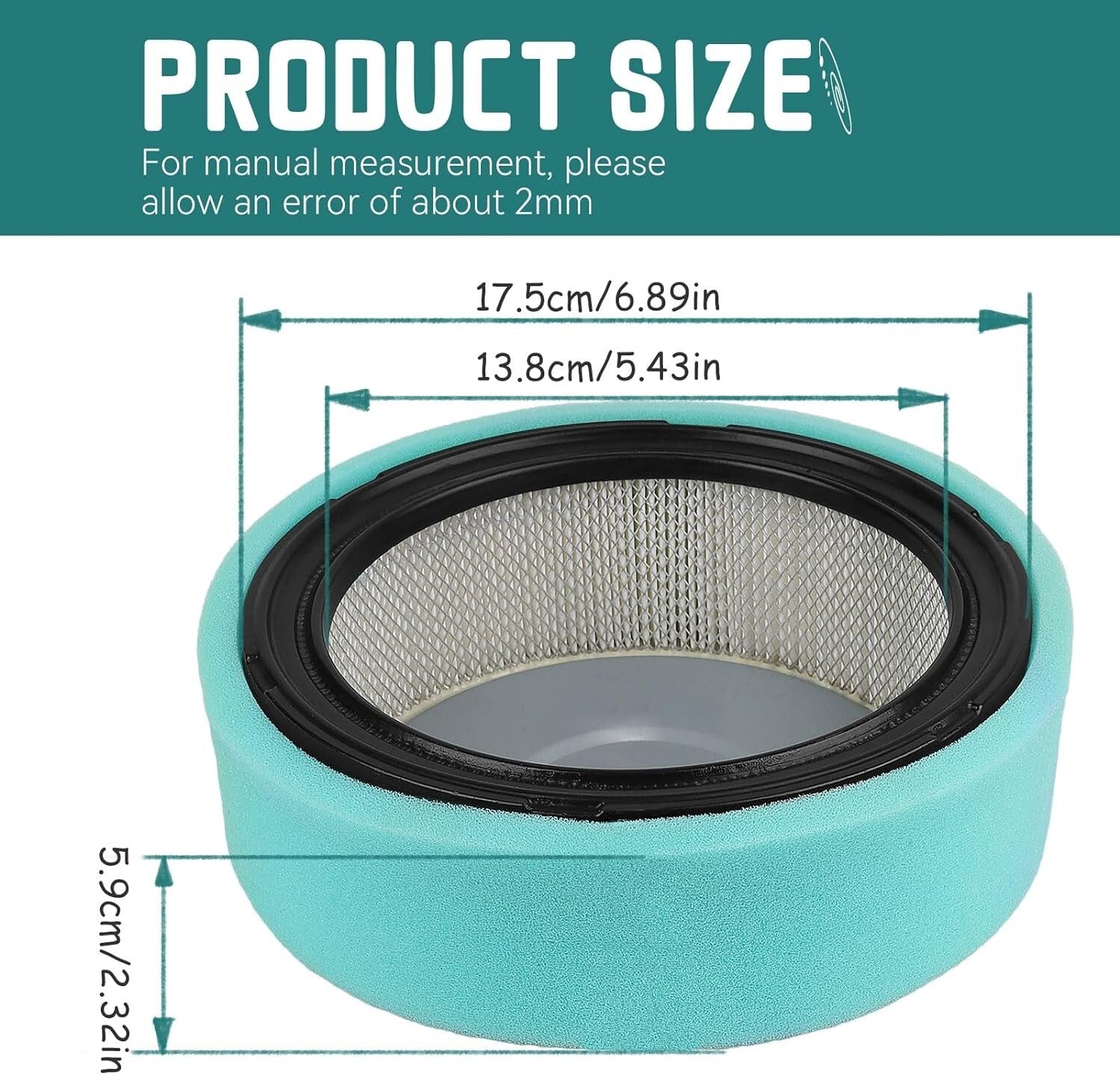 Air Filter for Robin 263-32610-01 for Subaru 0187-6068 263-32610-01 Robin EH63 EH64