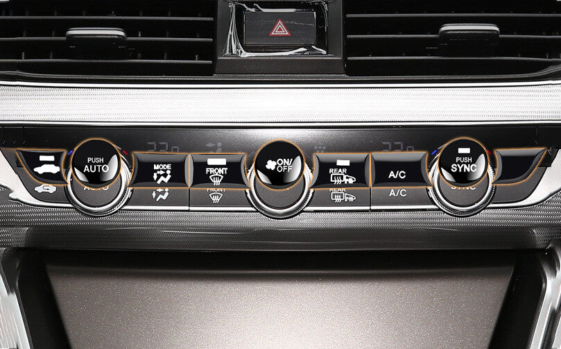 9pcs Black Central Control Switch Button Cover for Honda Accord 10Th 2018-2021