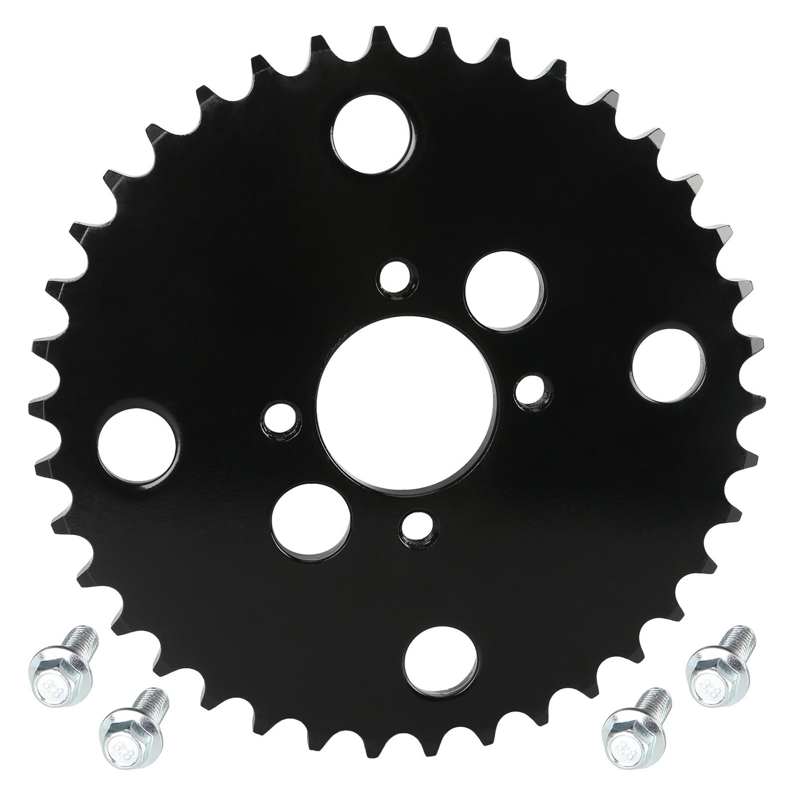 46T 520 Chain Rear Axle Sprocket + Bolt for Pit Bikes, ATVs, 4-Wheeler