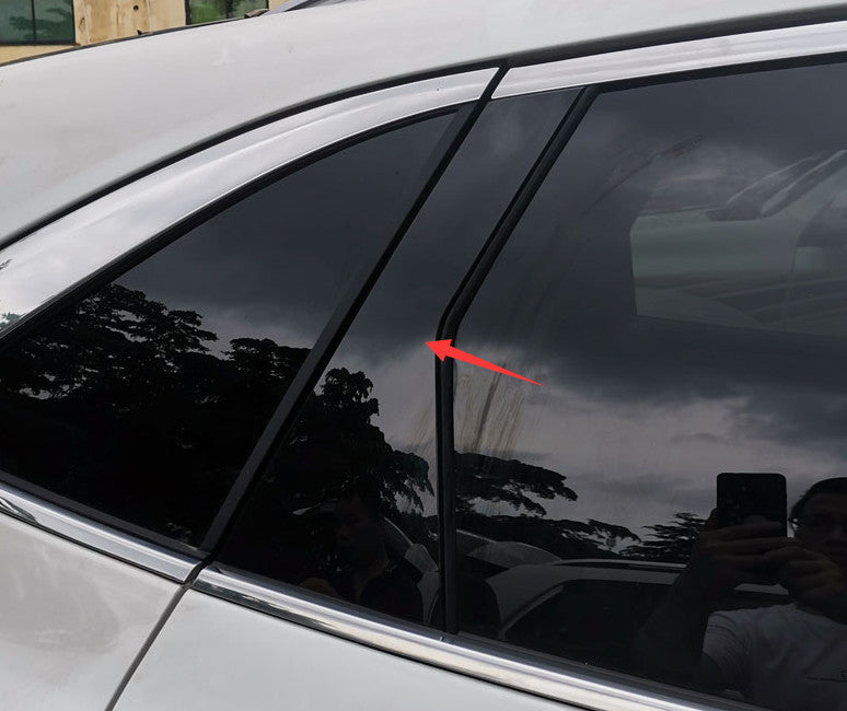 6X Gloss Black Window Bc Pillar Post Cover Trim Sticker for Ford Escape 20-2022