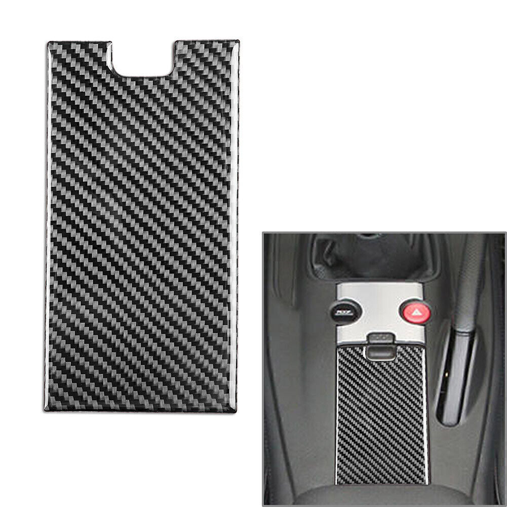 Center Console Storage Box Panel Cover Trim for Honda S2000 2004-2009 Black Car