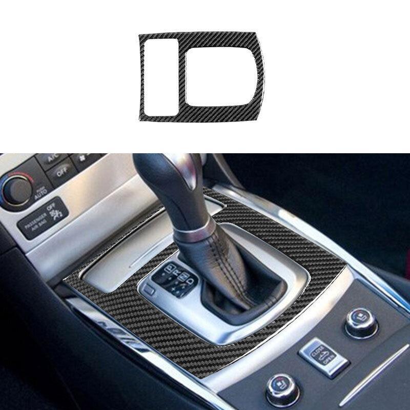 for infiniti G37 2010-2013 Carbon Fiber Rear Console Gear Shift Frame Cover Trim