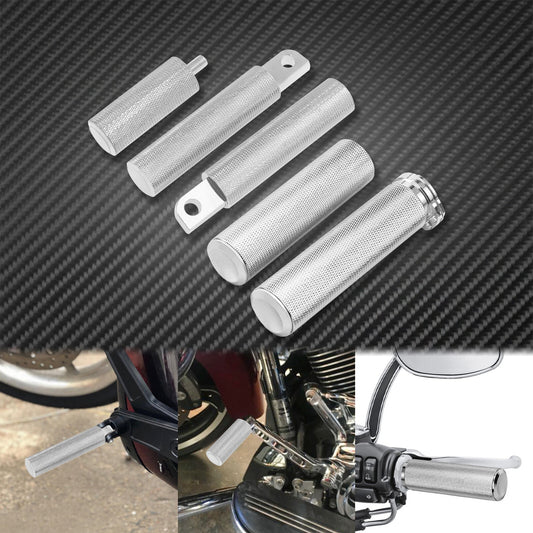 One Set Chrome Hand Grips Foot Peg Shifter Peg Fit for Harley Sportster Touring