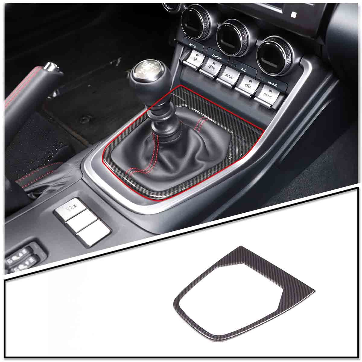 2-Piece Red Internal Handle Frame Trim for Toyota 86/Sub@ru BRZ 2022-23