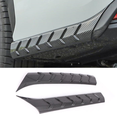 For 2020-2024 for Toyota Highlander Carbon Fiber Rear Bumper Side Spoiler Cover Trim