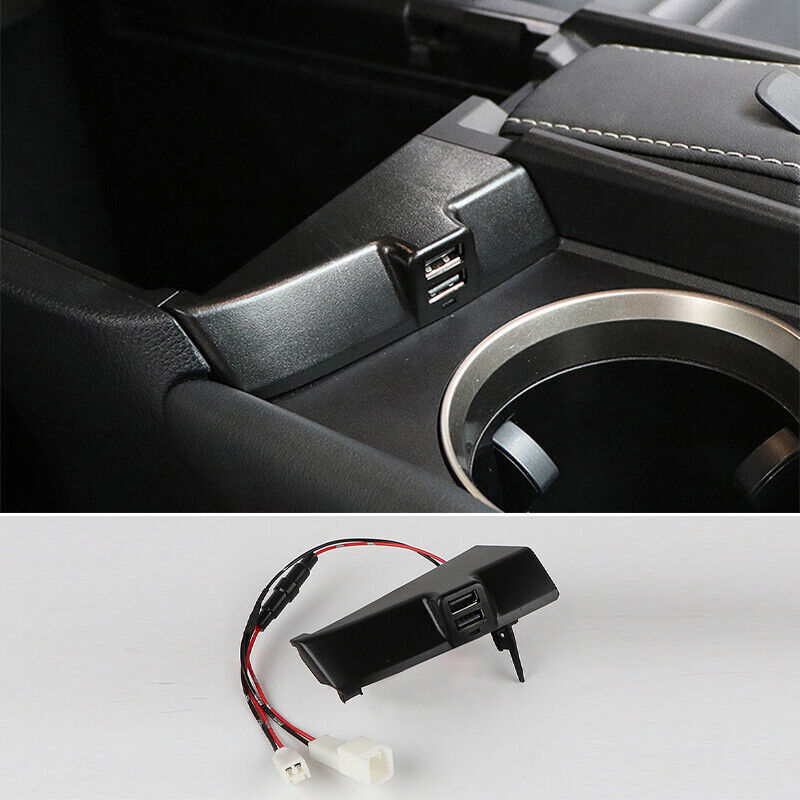for Lexus NX200t 300 300h 2015-2021 Black Central Console USB Car Charger Trim
