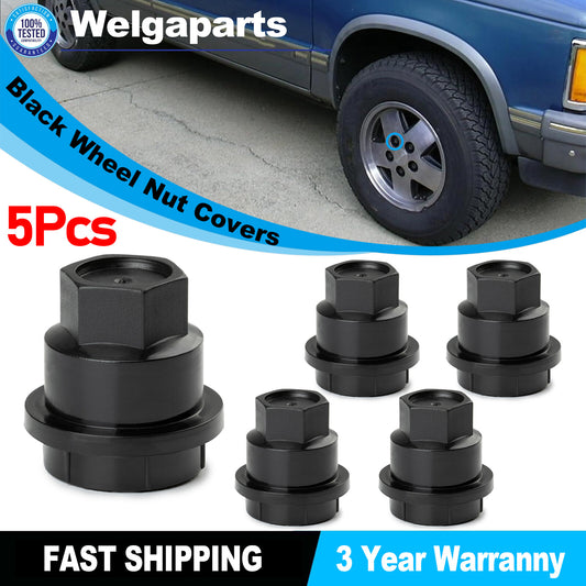5X Black Lug Nut Covers Cap 15661036 for Chevrolet Blazer for Gmc Jimmy Sonoma