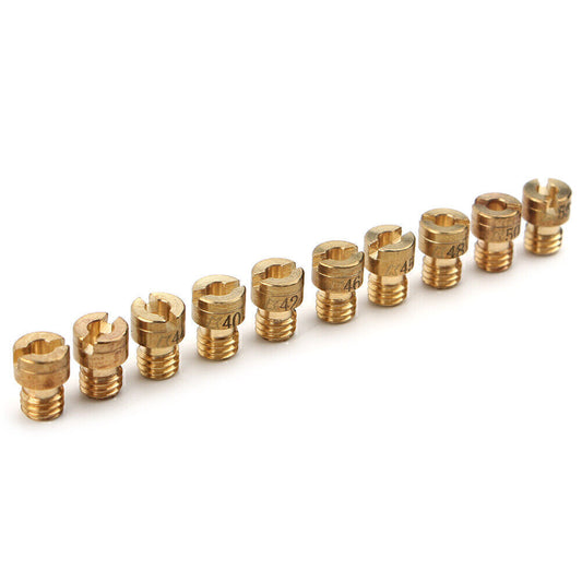 10X Main Jet M4 4mm Fits GY6 50cc 139QMB Scooter Keihin Carb PZ19 Size 40 42-58