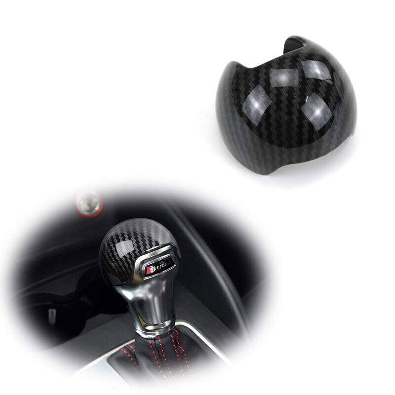 ABS Carbon Fiber Inner Gear Shift Knob Molding Trim Cover for Audi S3 A3 2014-18