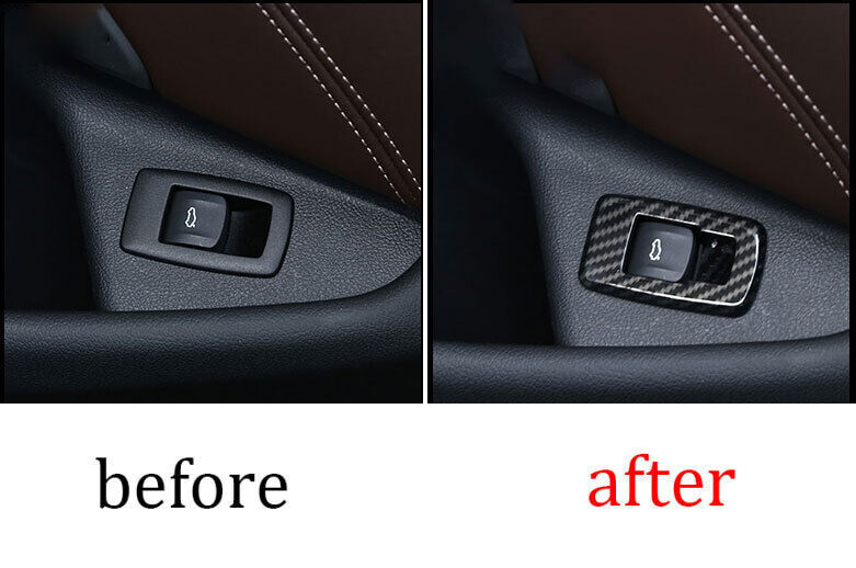 Tailgate Rear Door Button Cover Trim Carbon Fiber for BMW 3-Series G20 2019-2023