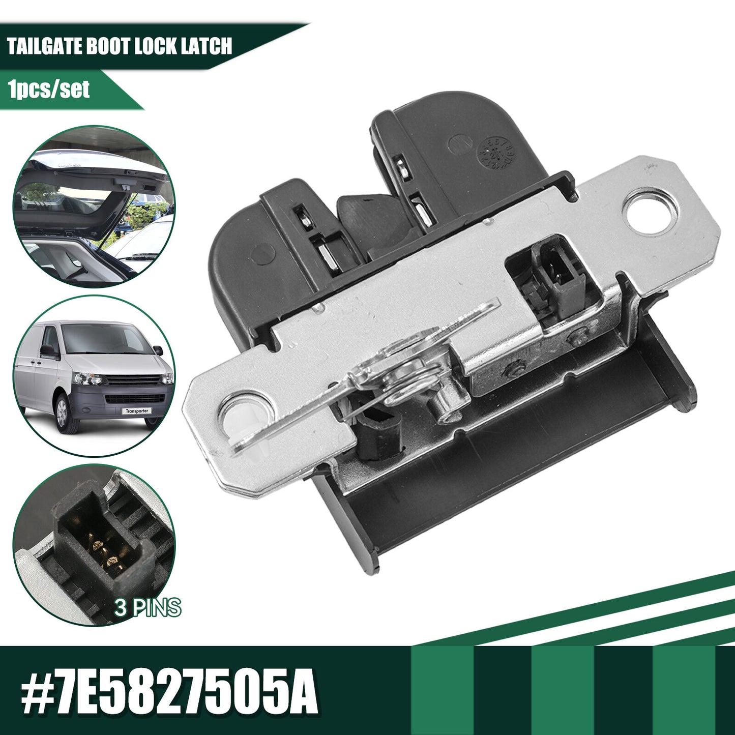 for VW Multivan Transporter Mk5 Mk6 T5 Tailgate Boot Lock Latch Catch Mechanism