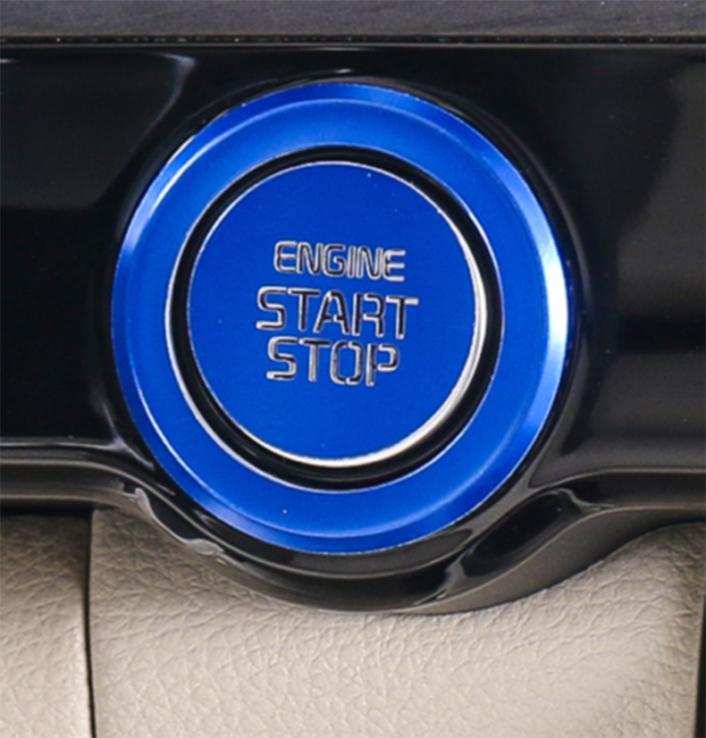 for Kia Carnival 2022-2023 Blue Start Stop Button Ignition Switch Cover Trim 2X