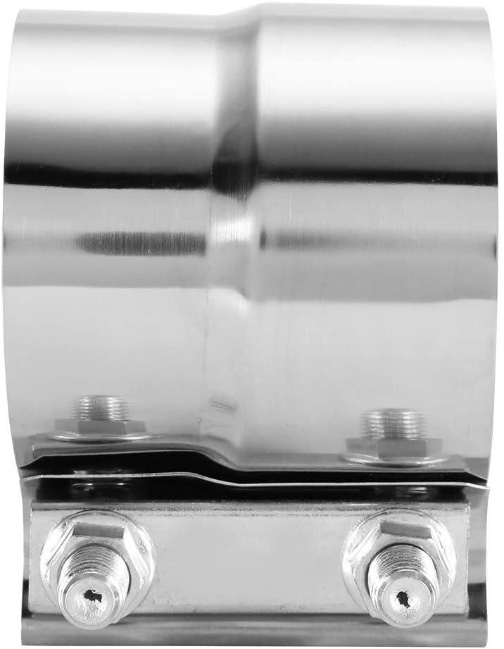 3-inch T304 stainless steel SS Butt connector with exhaust clip (2 pieces)
