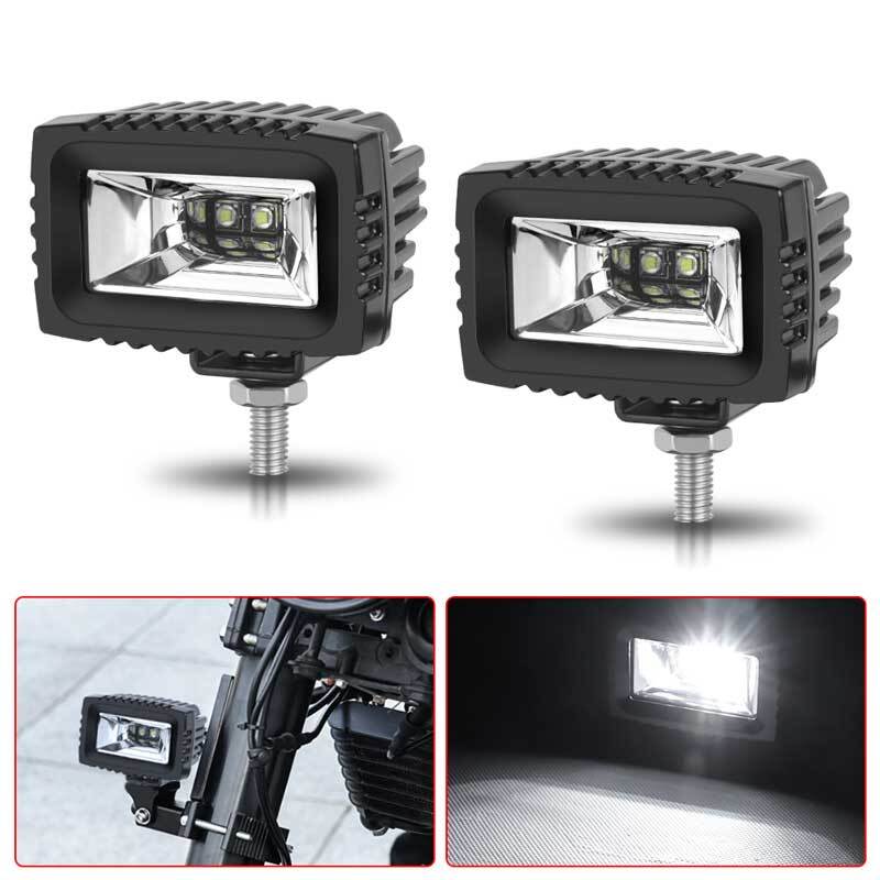 2X 3inch White LED Work Light Bar Cube Pods Flood Driving Fog Lamp Offroad Truck