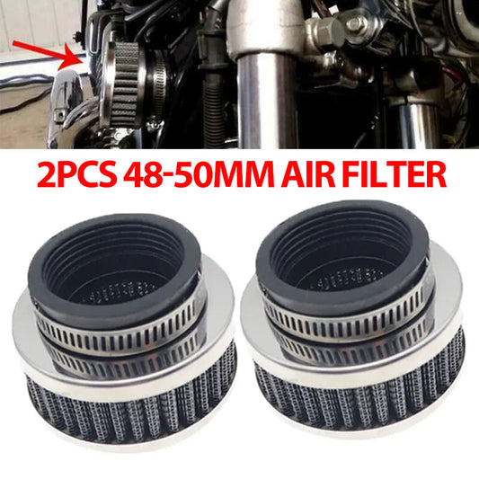 2pcs Universal Small Engine Air filter Generator 48mm 50mm For ATV Motorcycle